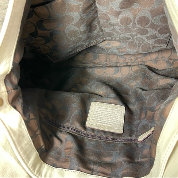 Coach Ivory Cream Brooklyn Large Leather Limited Legacy - Picture 11 of 15